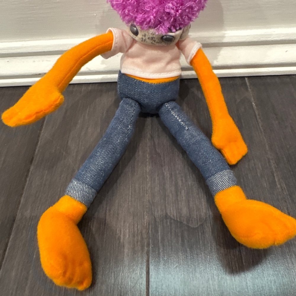 2004 Jim Henson The Muppets Sababa Toy 9in Purple and Orange Stuffed Animal Toy - Picture 2 of 6